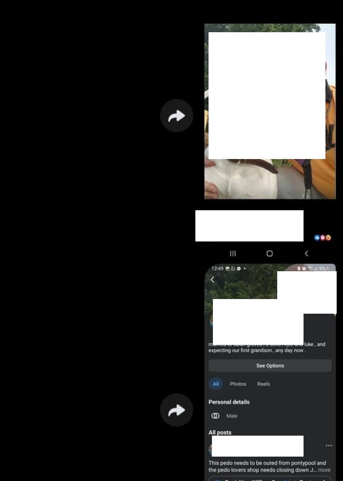 The image added at 22:25: N.W.'s profile at 21:36 showing a profile picture change seven hours earlier.